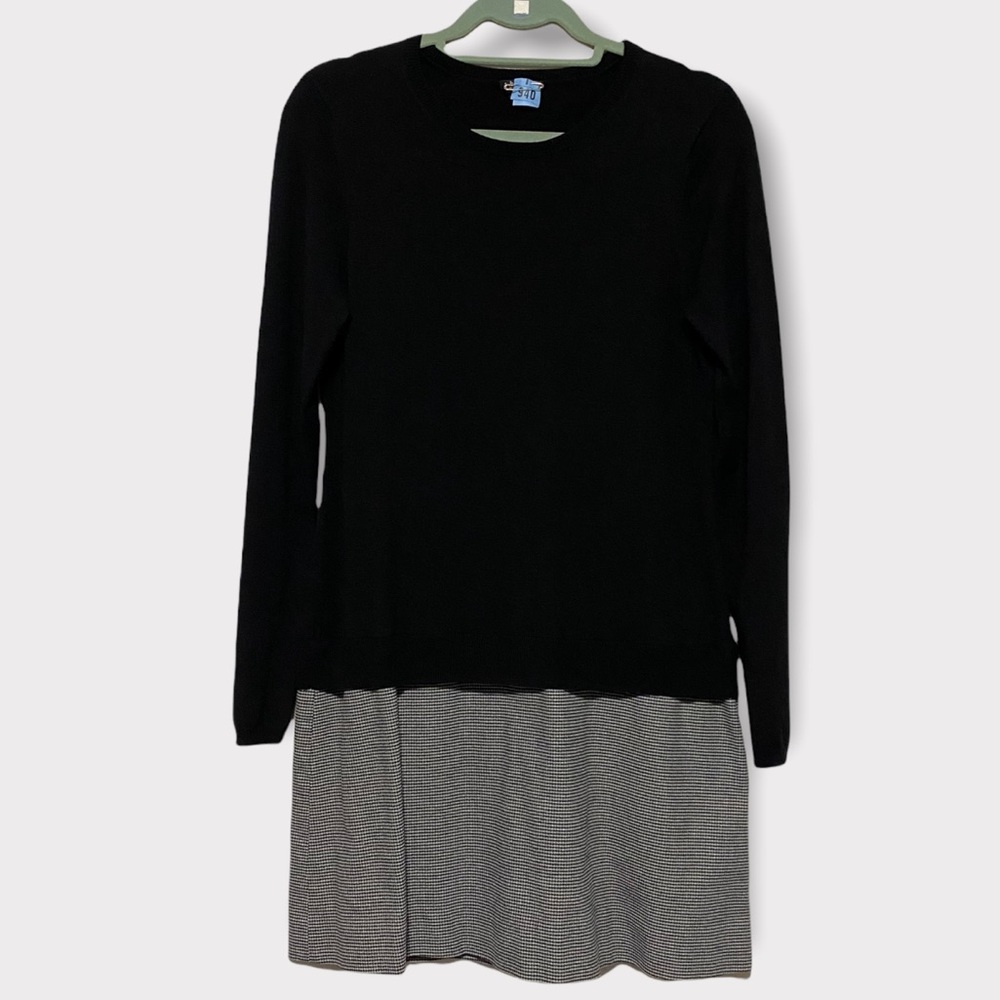Theory wool mixed media shirt/skirt combined dress